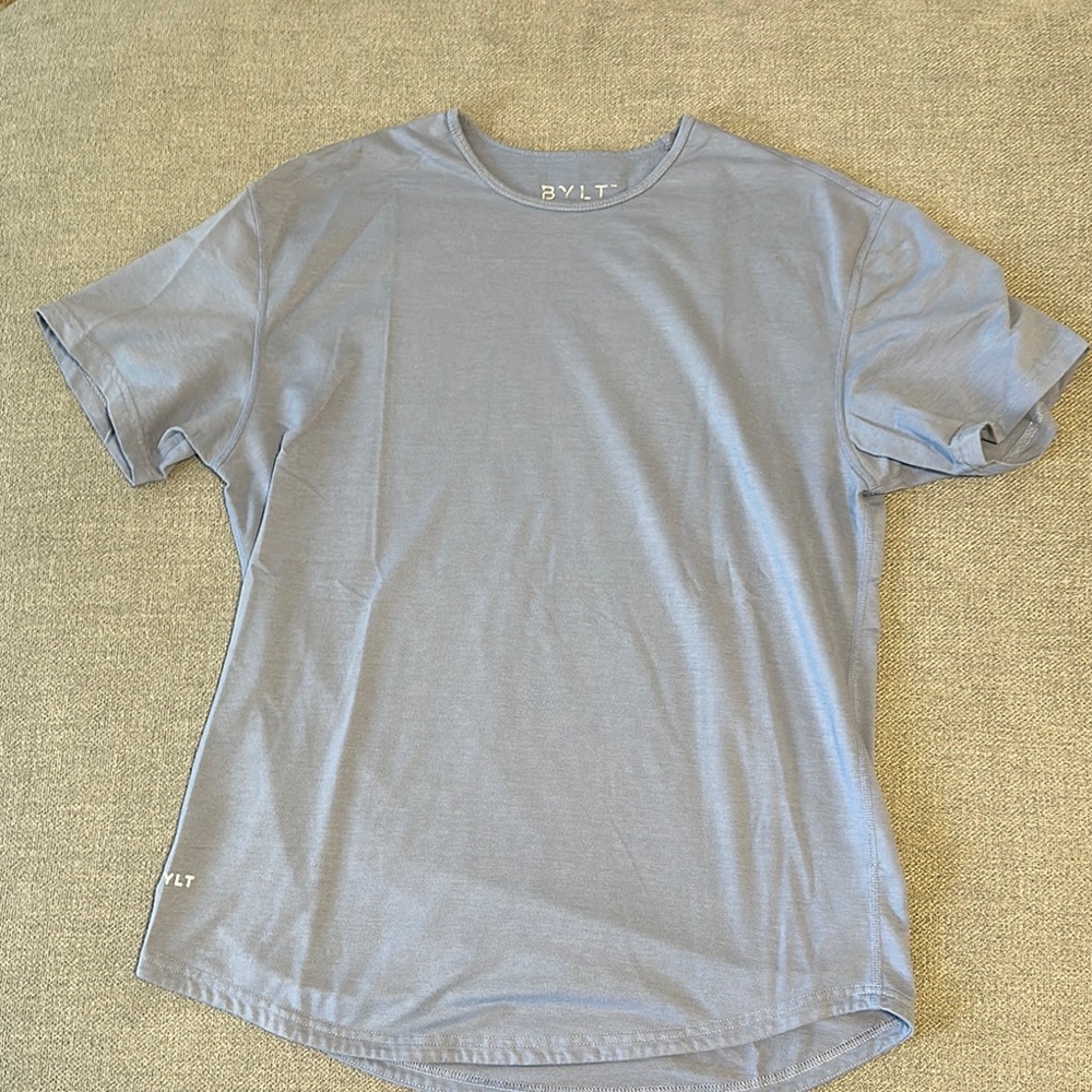 Men’s Large BYLT Basics Drop Cut Short Sleeve T-Shirt - Light Blue
